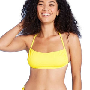 RIBBED Apron Front Bralette Bikini Xhilaration
